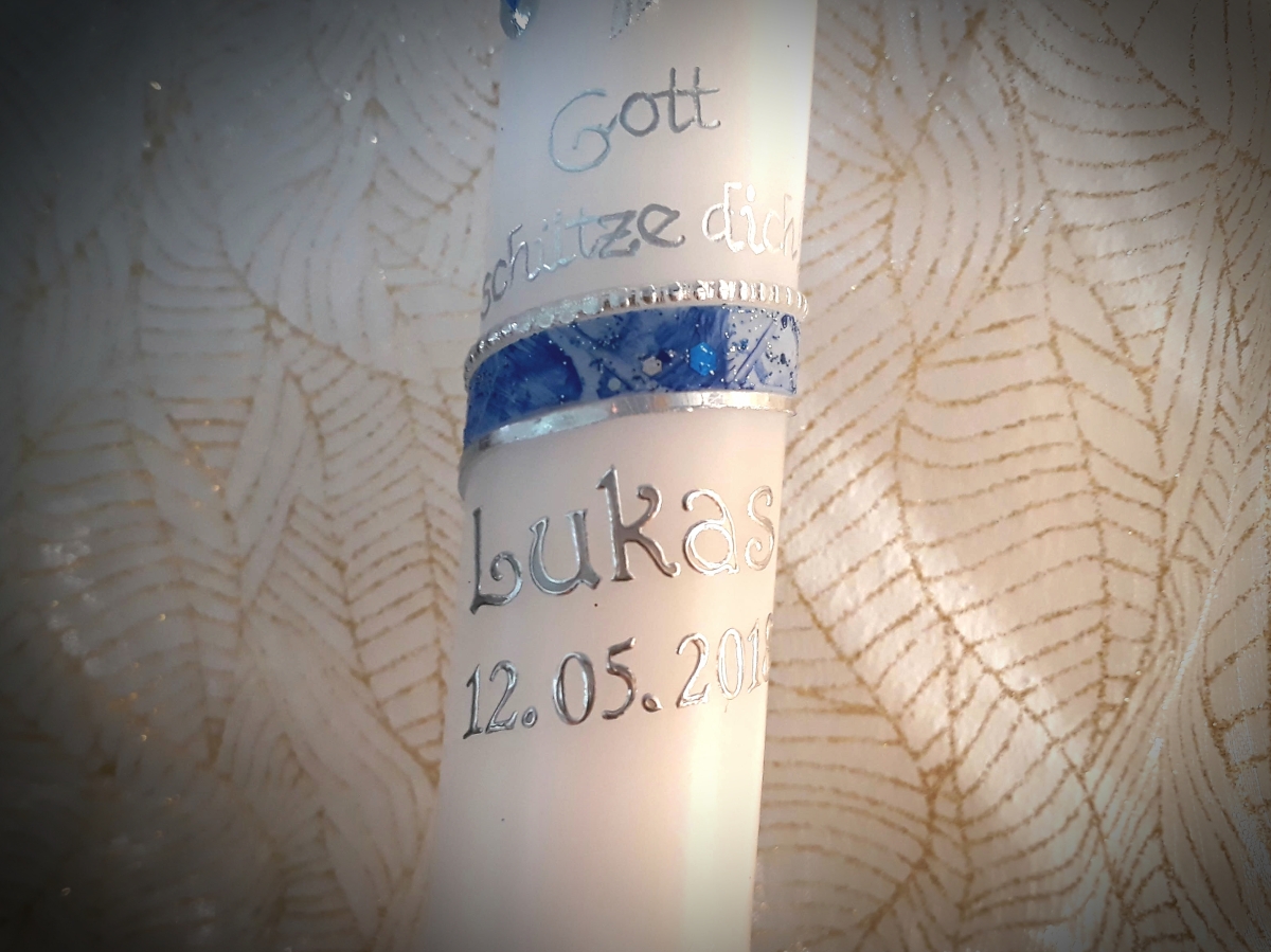 Silber / Zeilen: zwei Zeilen Name + Datum