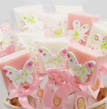 24 Seifenstecker Schmetterling