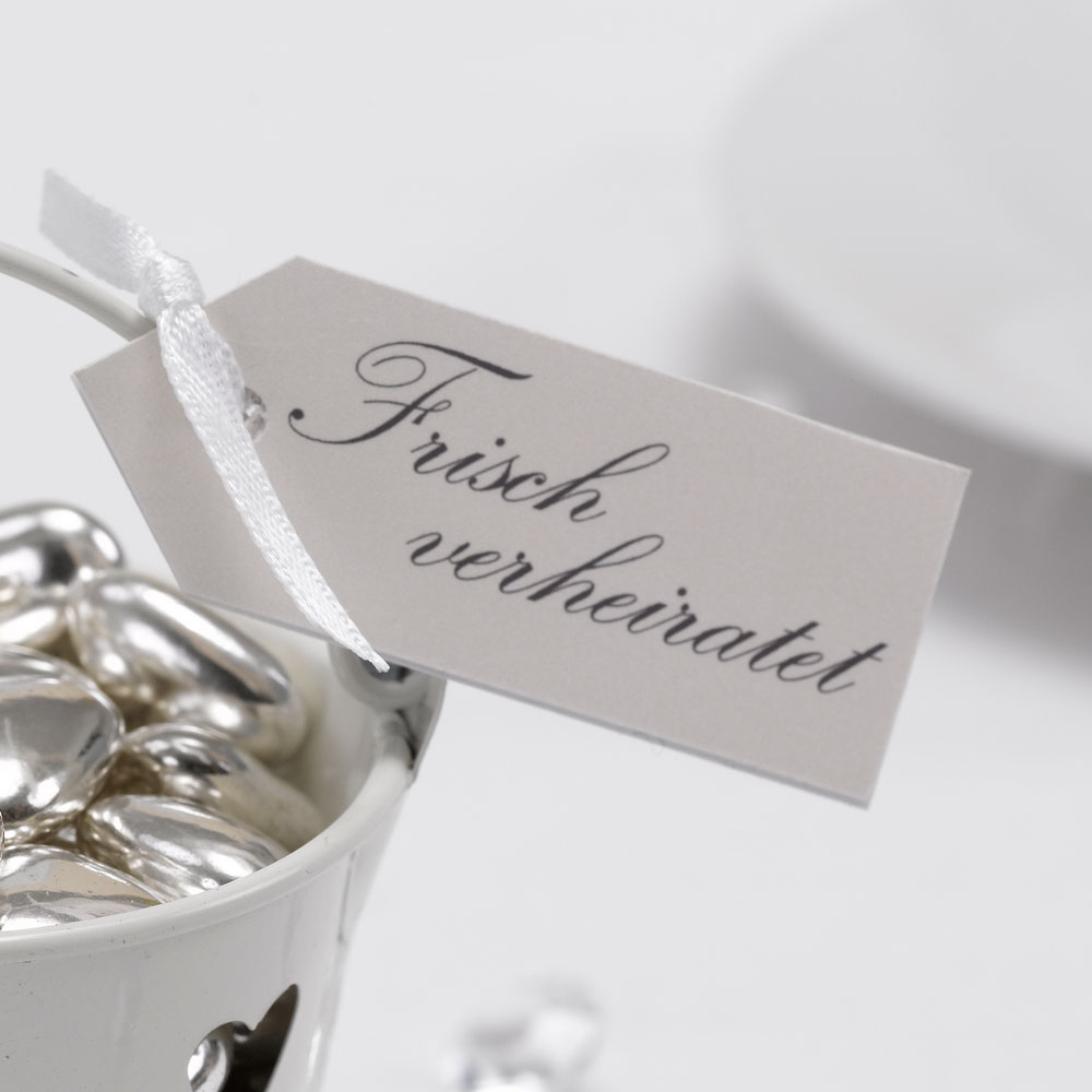 Anhänger Frisch Verheiratet Creme