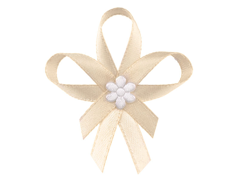 Anstecker Masche Creme