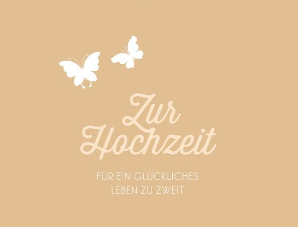 Aufsteller Zur Hochzeit - Für ein glückliches Leben zu zweit
