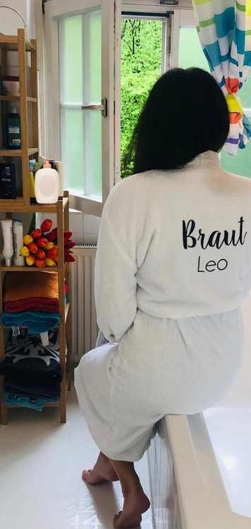 Bademantel Kimono Personalisierbar L