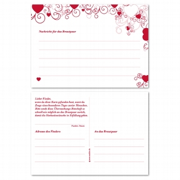 Ballonflugkarten Herz