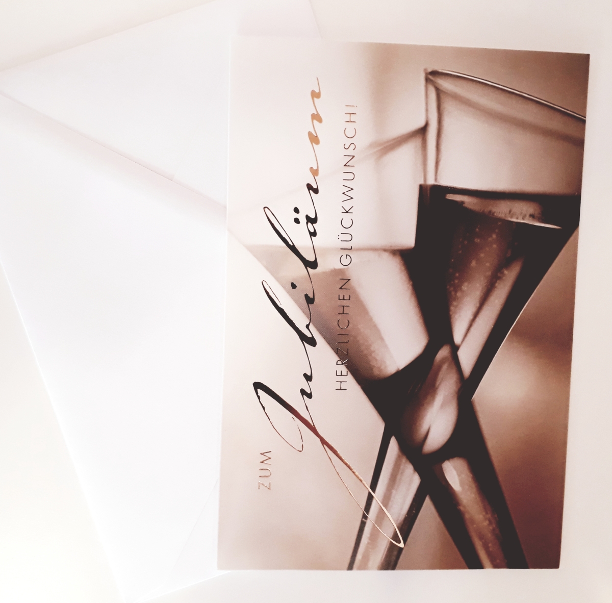 Billet Zum Jubiläum herzlichen Glückwunsch!