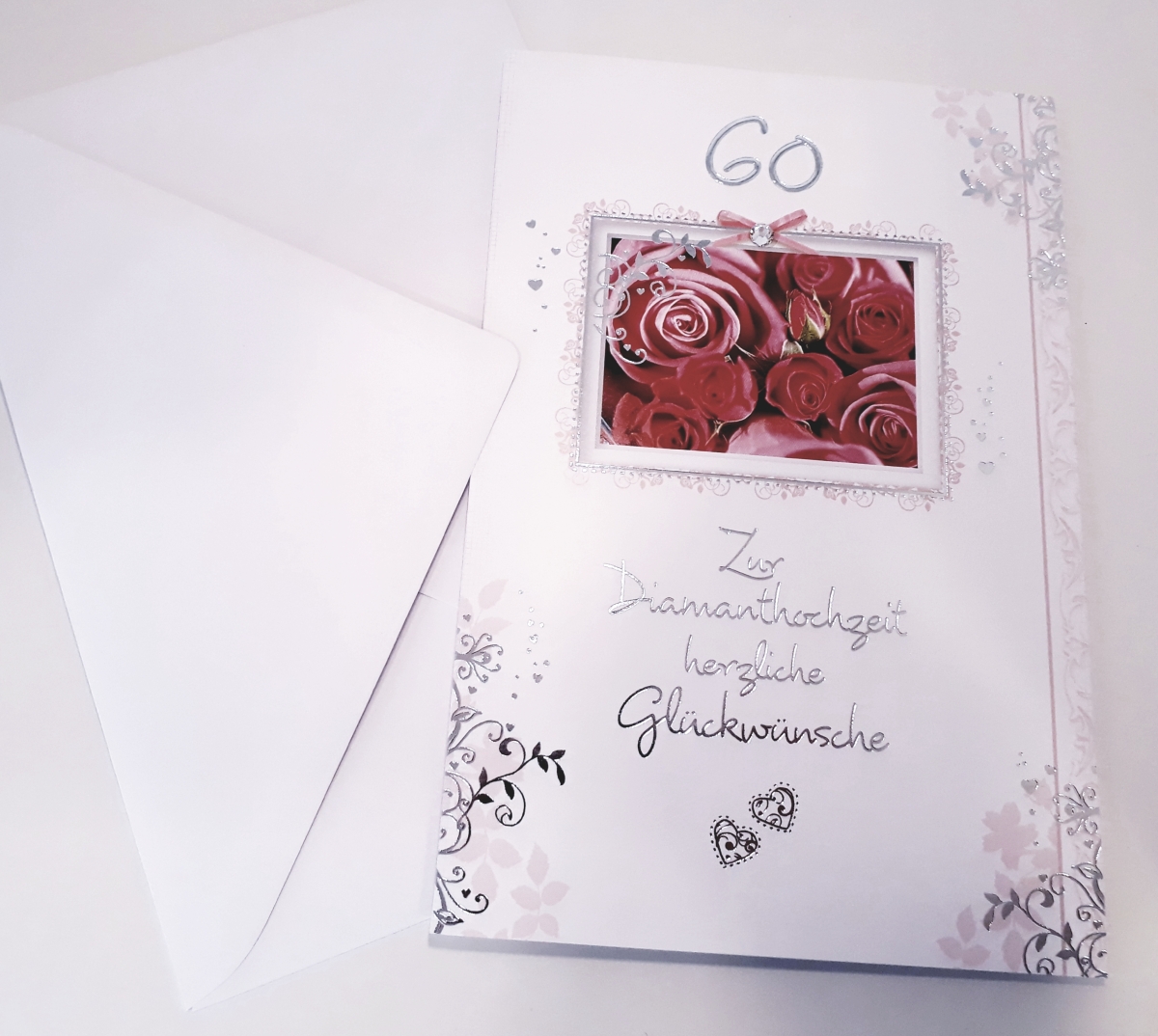 Billet Zur Diamanthochzeit herzliche Glückwünsche