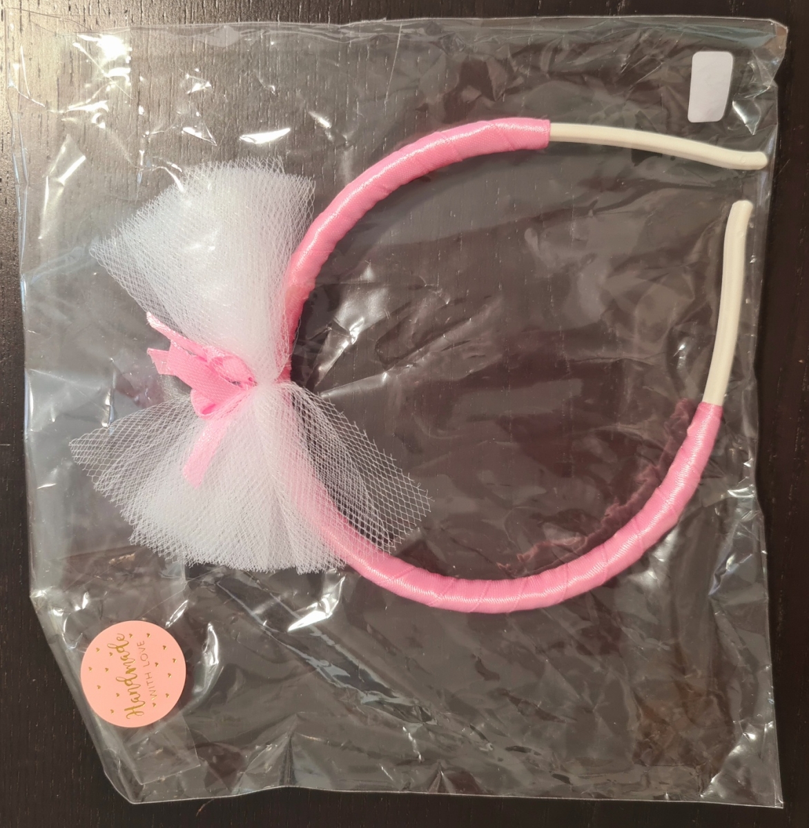 Blumenmädchen-Haarreifen Pink