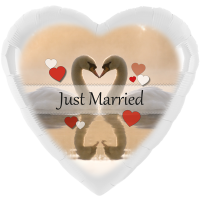 Folienballon Schwäne