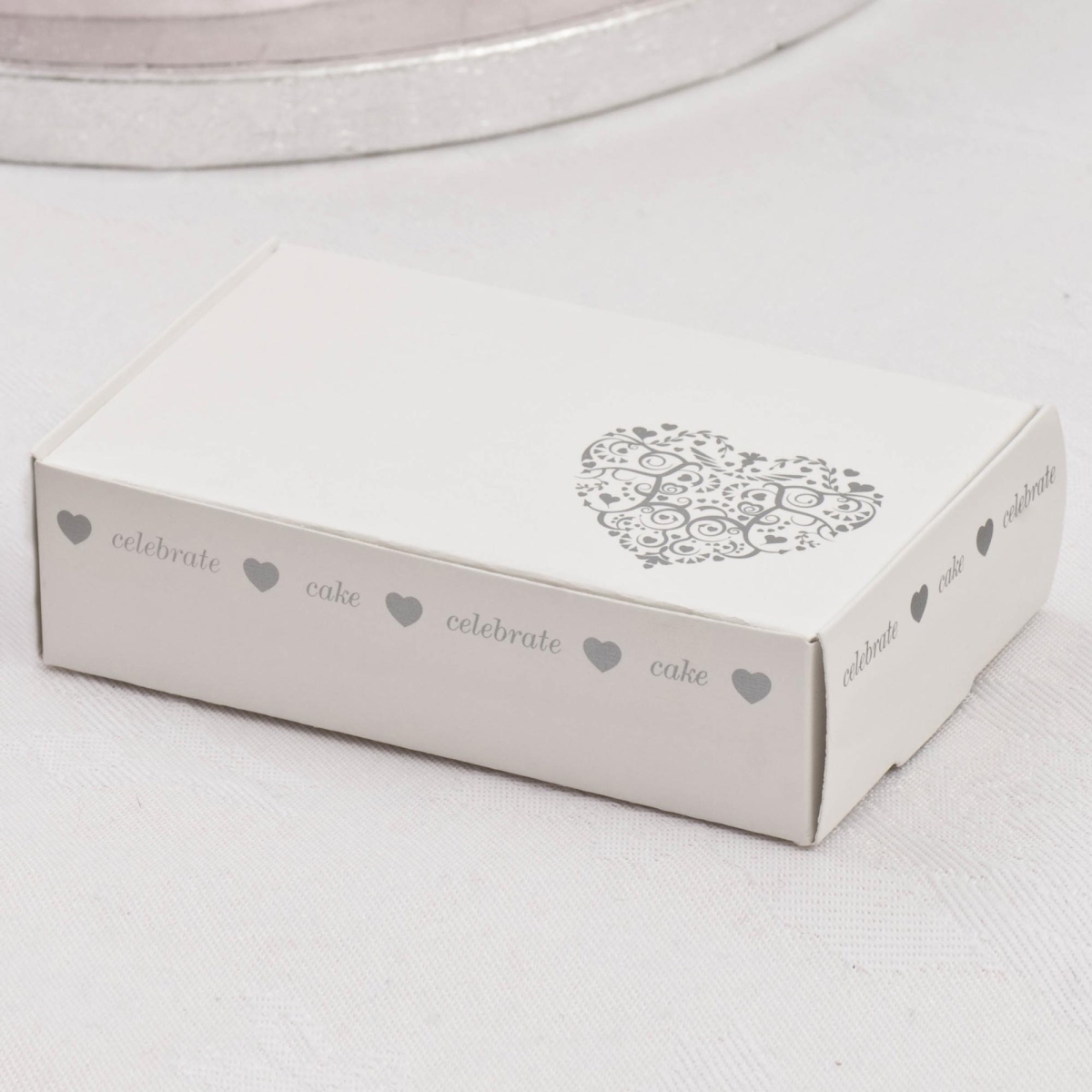 Gastgeschenkbox Vintage Silber