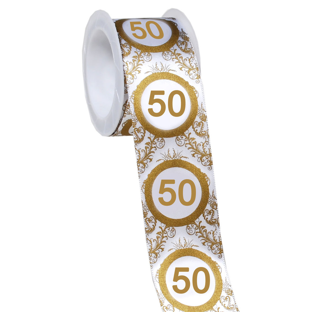 Geschenkband Goldene Hochzeit