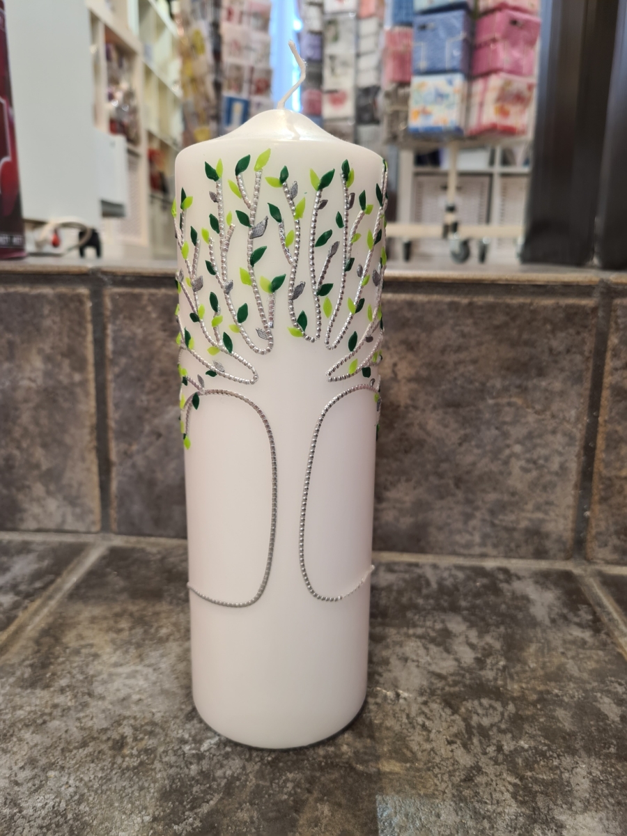 Hochzeitskerze Grüner Baum