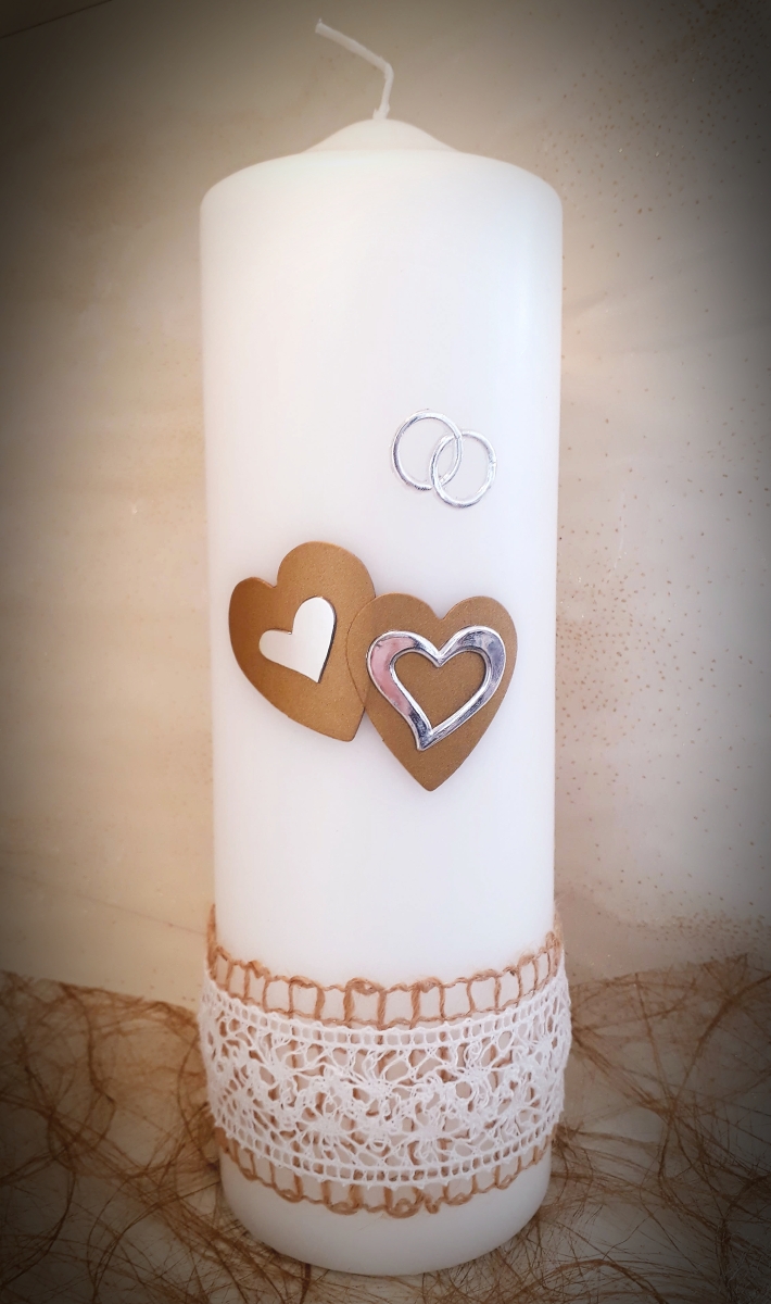 Hochzeitskerze Vintage