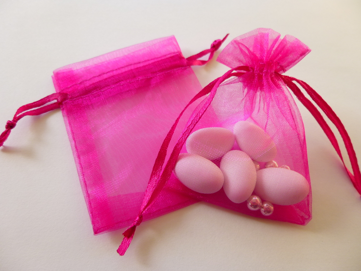 Organzasäckchen 10 Stück Pink Nevity