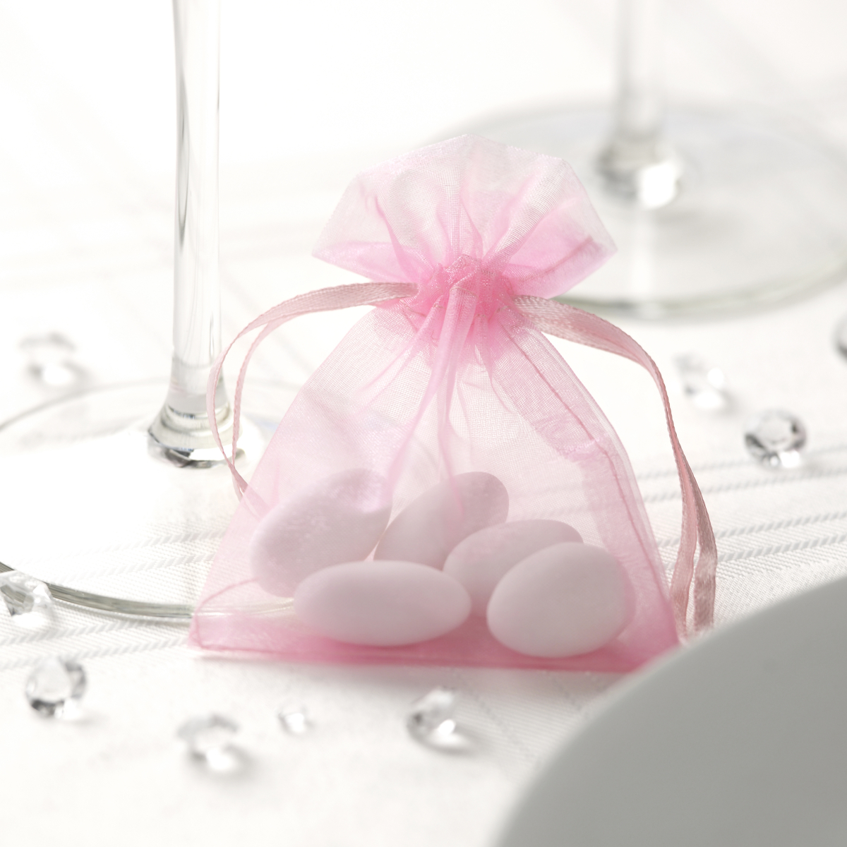 Organzasäckchen 10 Stück Rosa Nevity