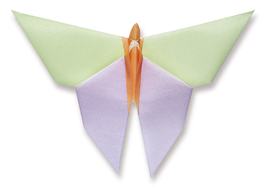 Origamiservietten Schmetterling