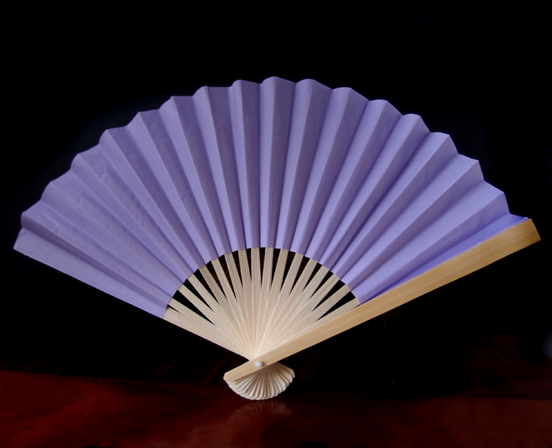 Papierfächer Flieder