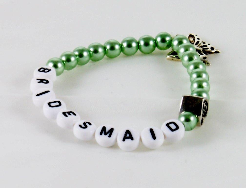 Perlenarmband Creme / Trauzeugin