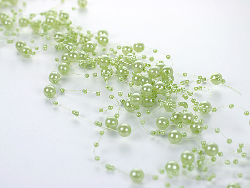 Perlengirlande Hellgrün 13