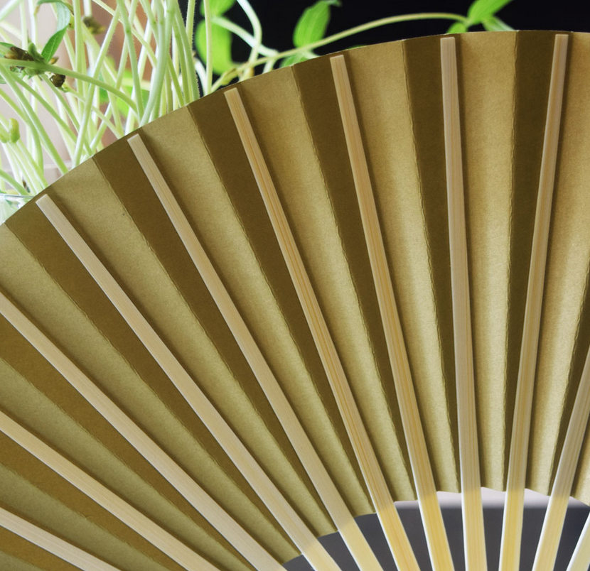 Premium Papierfächer Gold