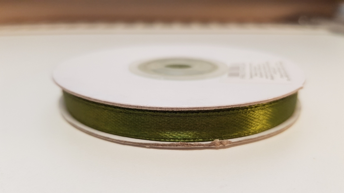 Satinband 25mm Olivgrün