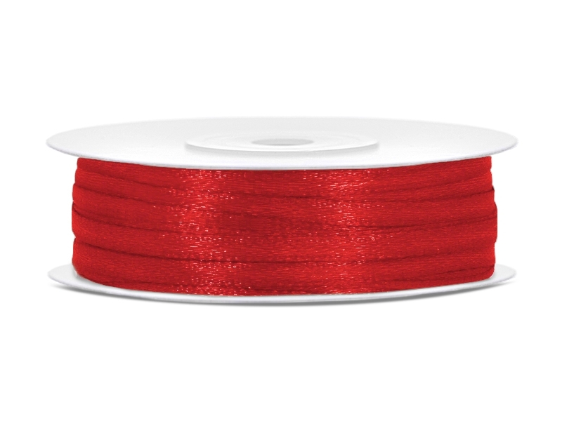Satinband 3mm Rot