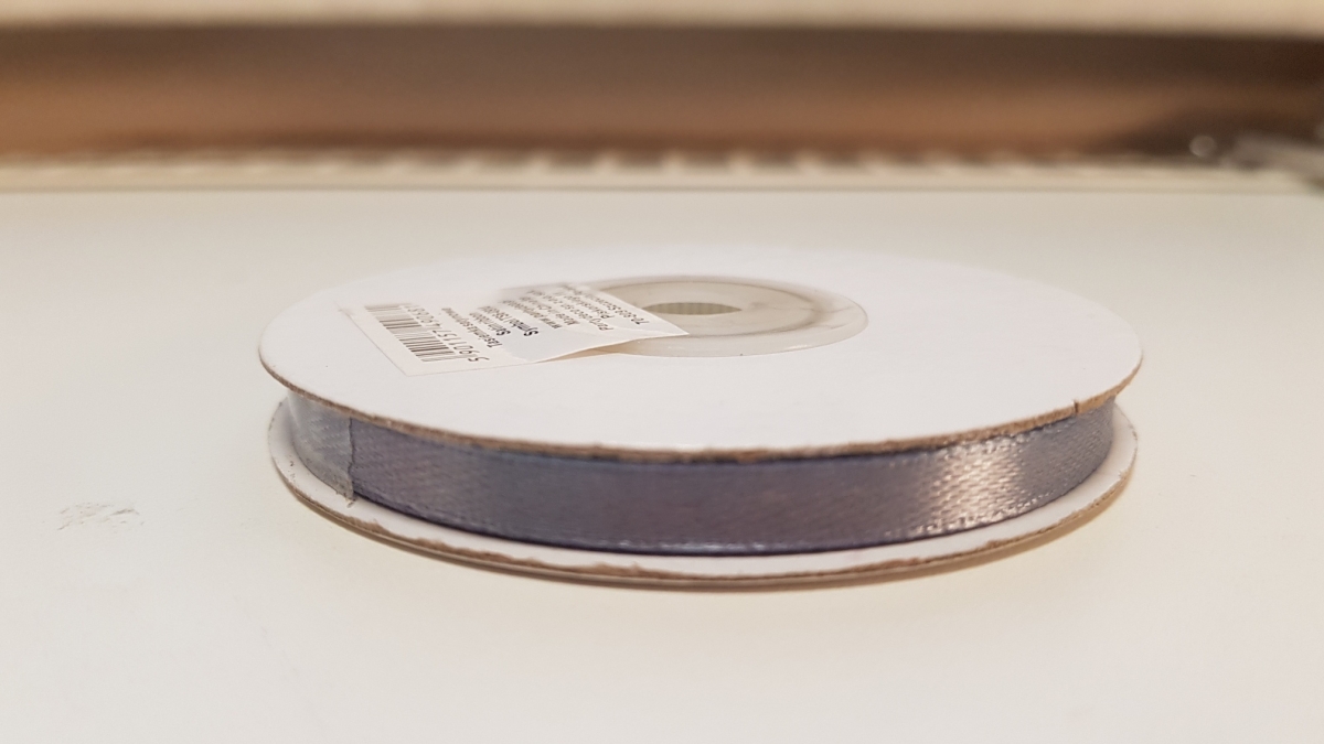 Satinband 6mm Blaugrau