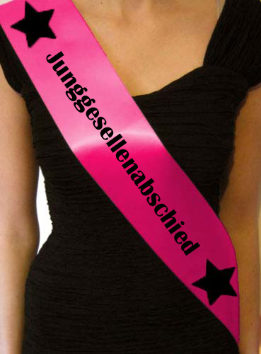 Schärpe Junggesellenabschied