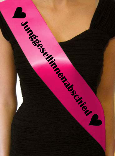 Schärpe Junggesellinnenabschied