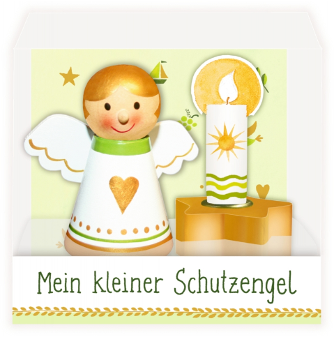 Schutzengel mit Kerzenhalter