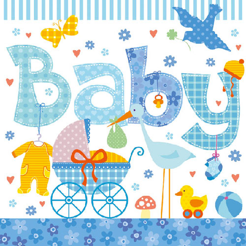 Servietten Babyboy