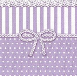 Servietten Masche Flieder / Lunch