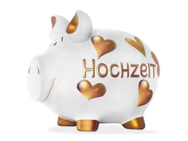 Sparschwein Hochzeit mit Herz - Small