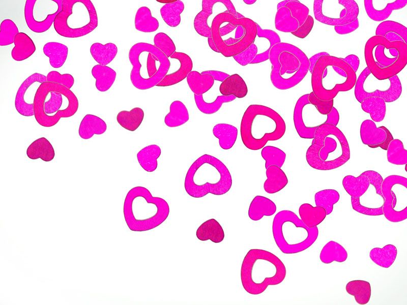 Streuteile Herzen bunt