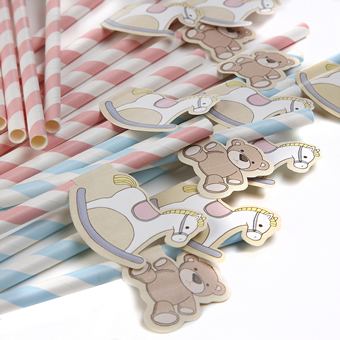 Strohhalme Babyshower