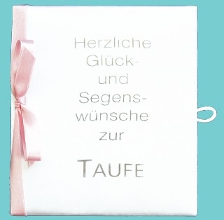 Taufbrief Elegant Rosa