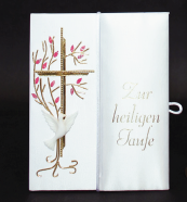 Taufbrief Lebensbaum Rosa oder Blau Edel