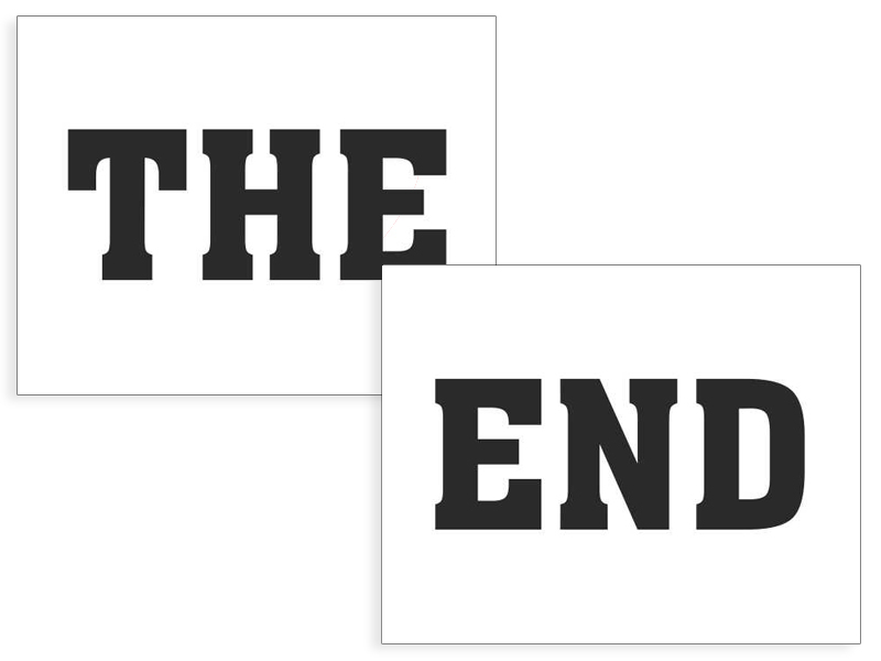 The End Schuh-Sticker