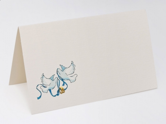 Tischkarte Täubchen