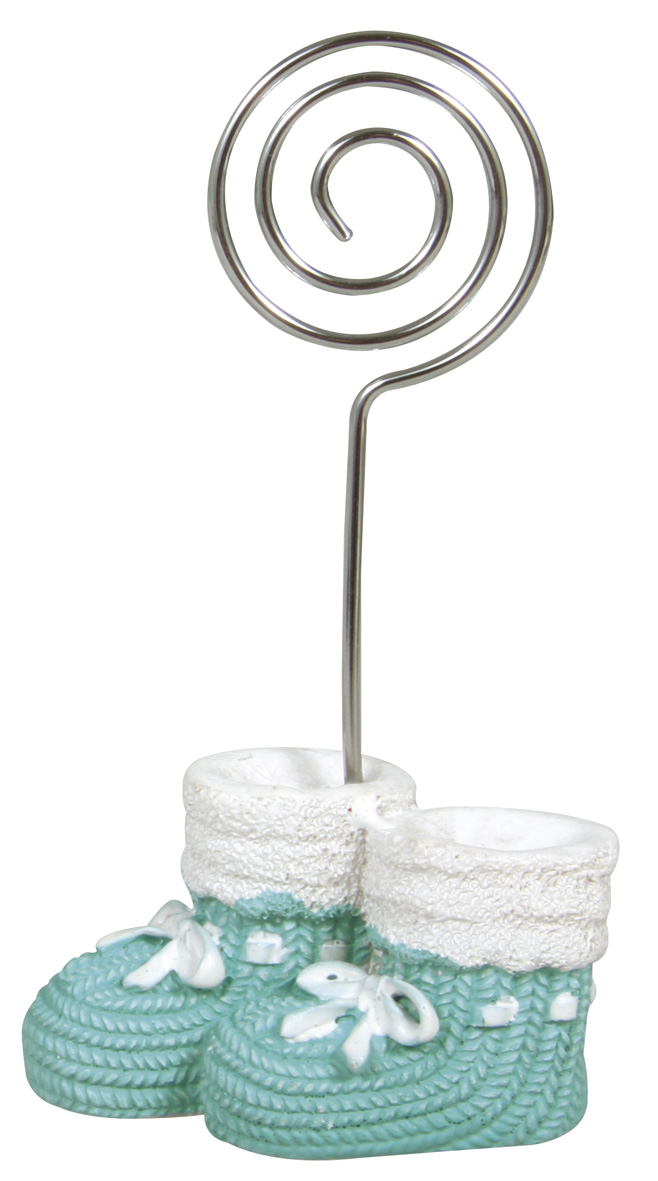 Tischkartenhalter Babyschuh Blau