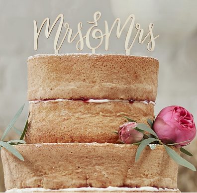 Tortendeko Mrs. & Mrs.