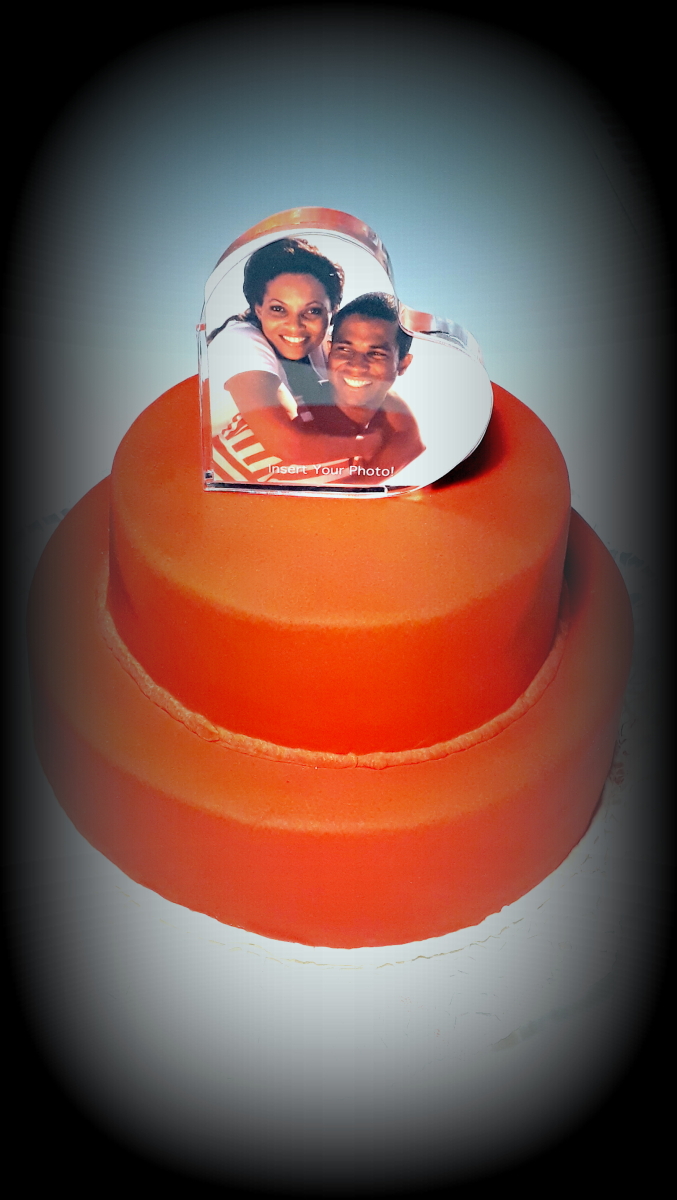 Tortendeko Tortenherz mit Foto