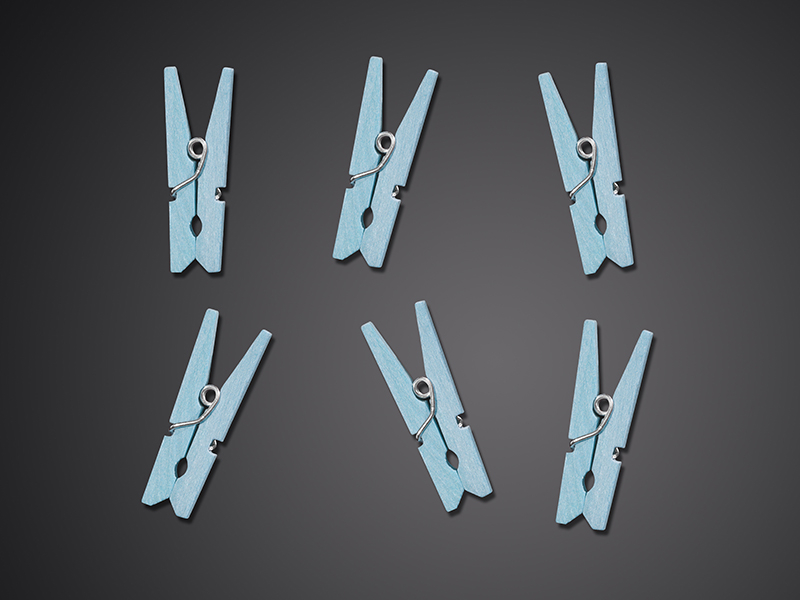 Wäscheklammer Simple Blau