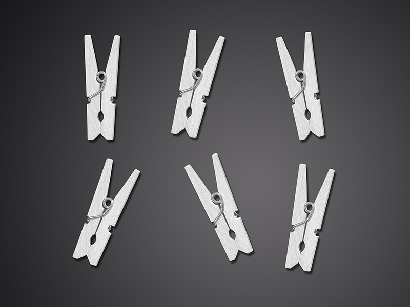 Wäscheklammer Simple Weiß