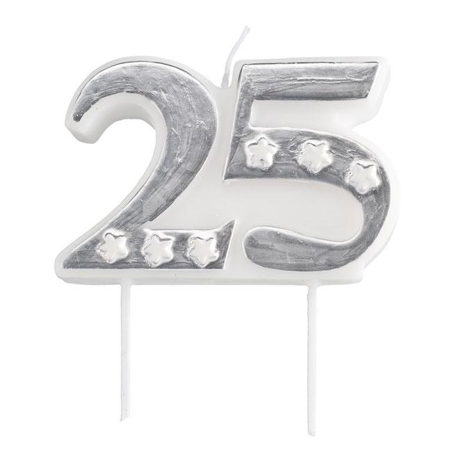 Zahlenkerze 25