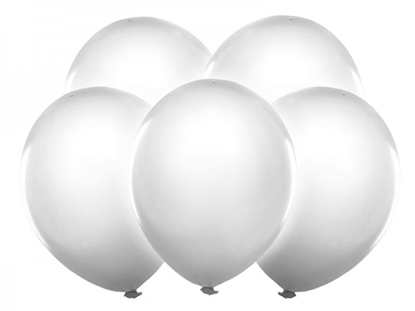 LED Luftballon-Set Weiß