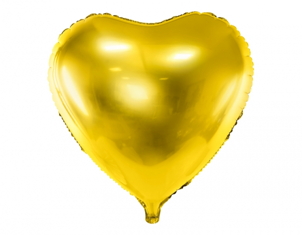 Folienballon Herz Gold