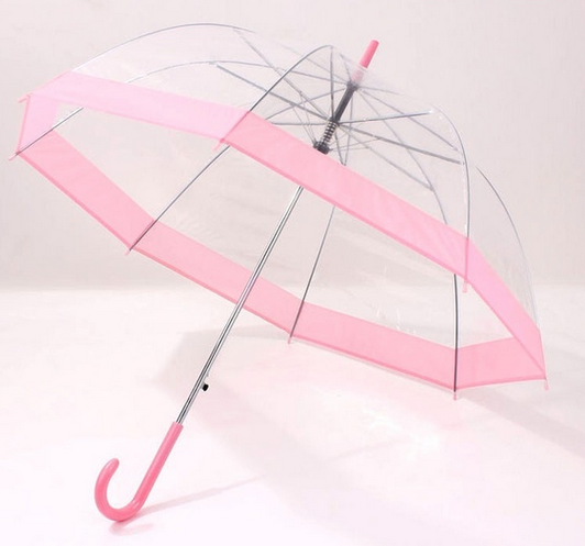 Regenschirm Transparent Rosa