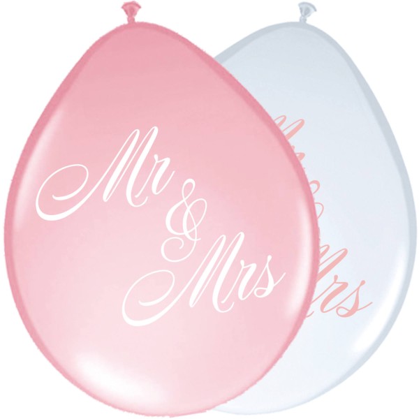 Luftballons Mr. & Mrs