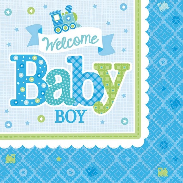 Servietten Welcome Babyboy